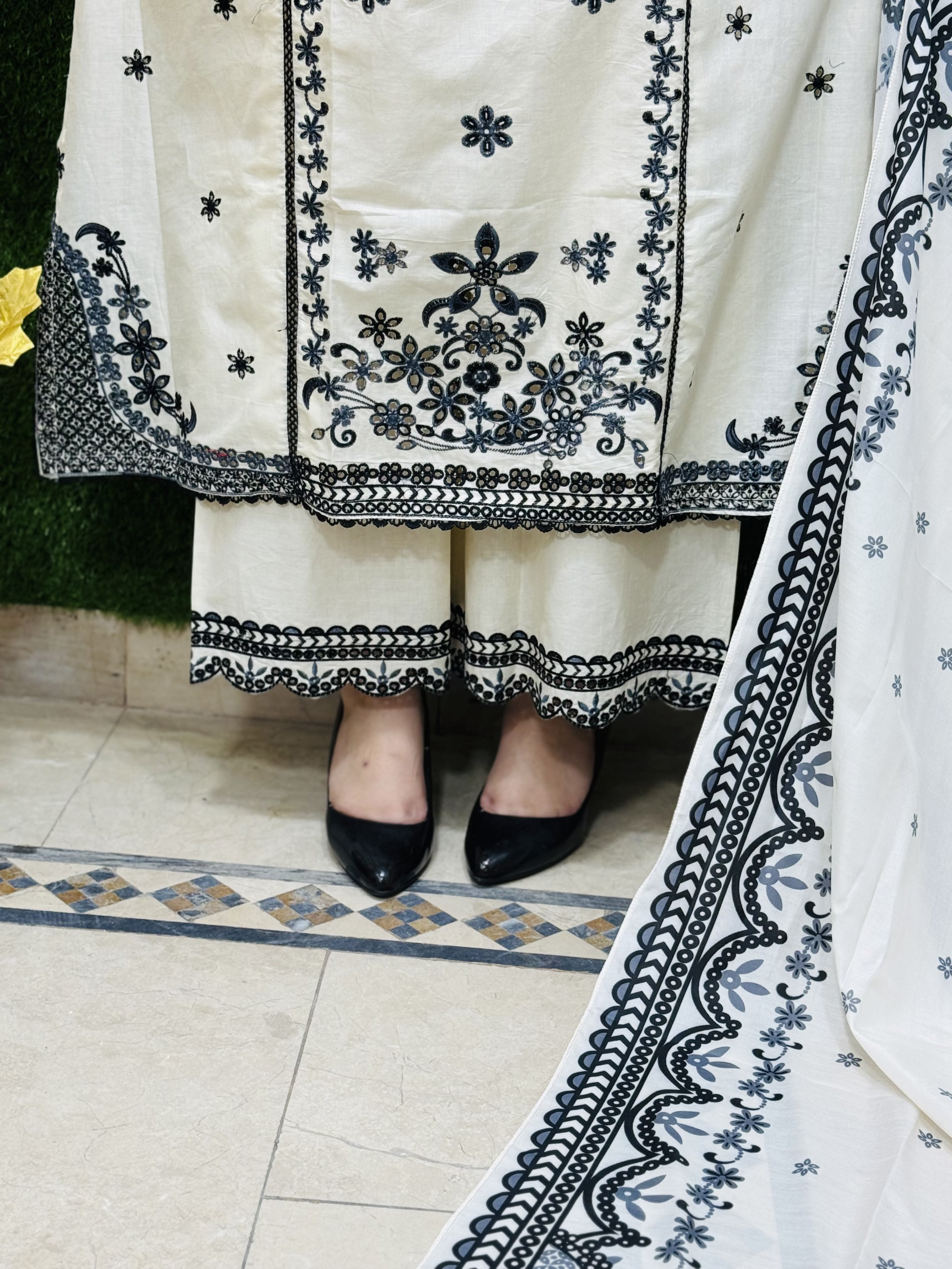 3 PC Embroidery Lawn Fabric