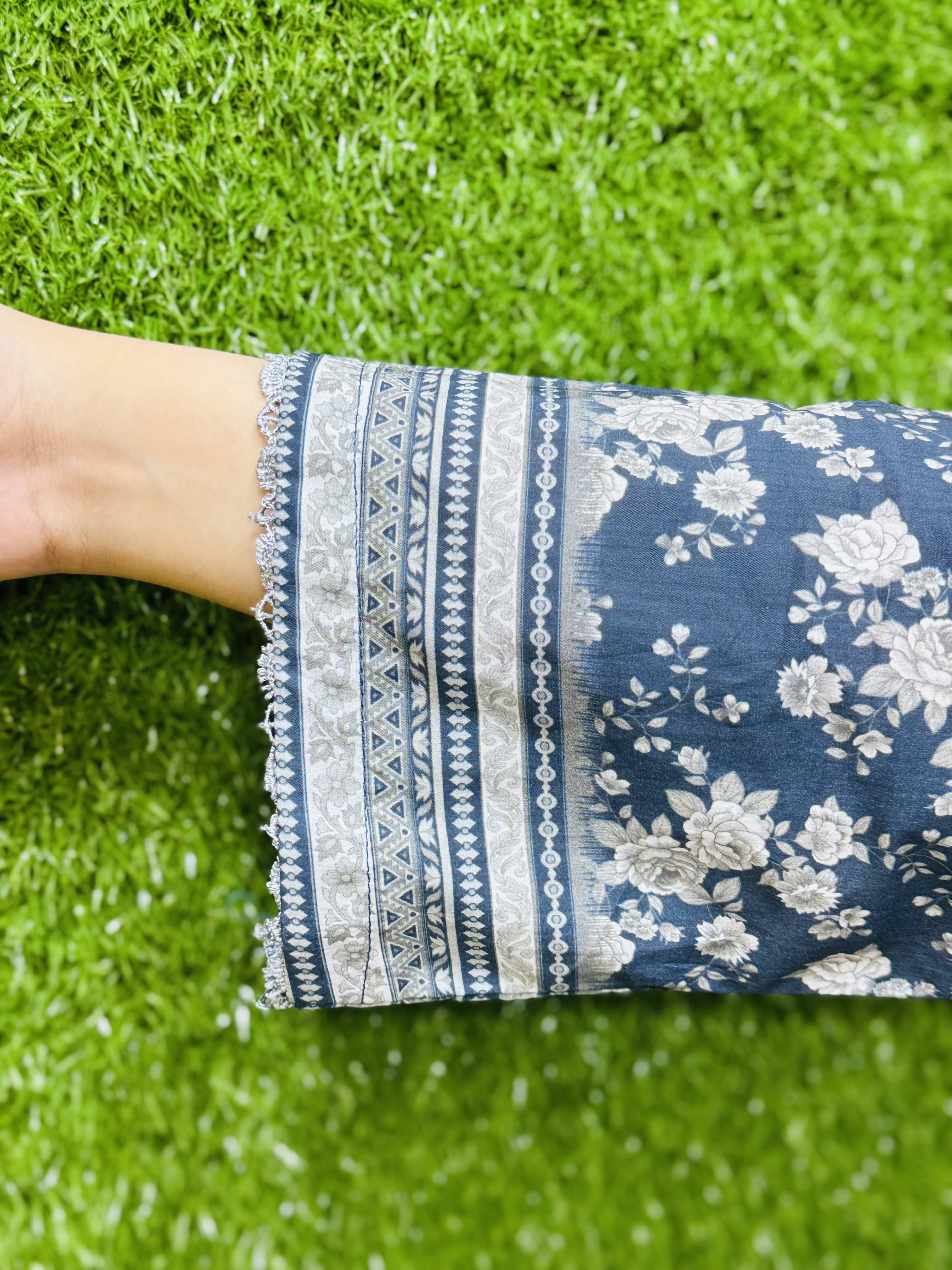 3 PC Printed Lawn Fabric 3