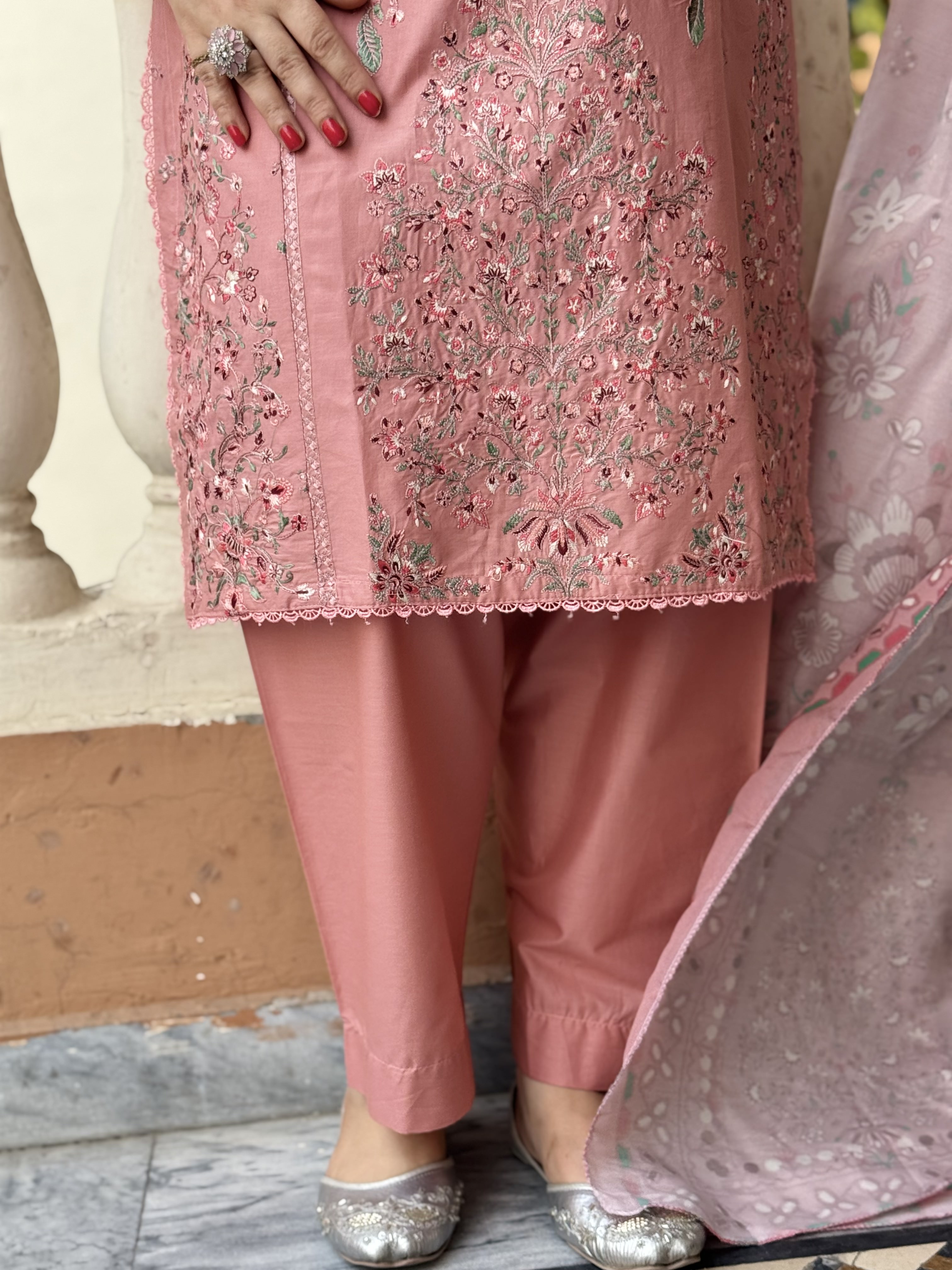 3 PC Embroidery Lawn Fabric