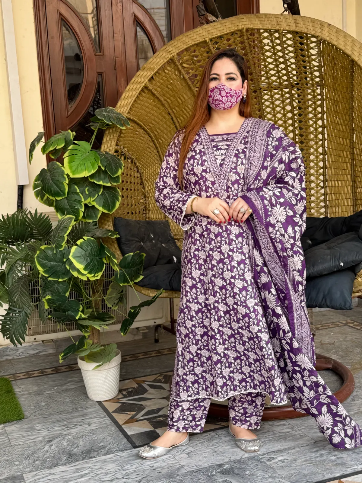 3 PC Printed Lawn Fabric