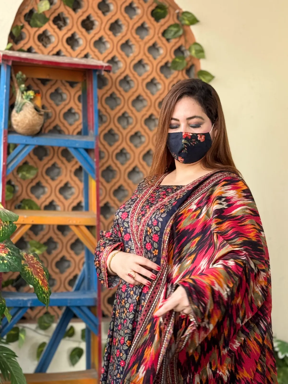 3 PC Printed Lawn Fabric 3