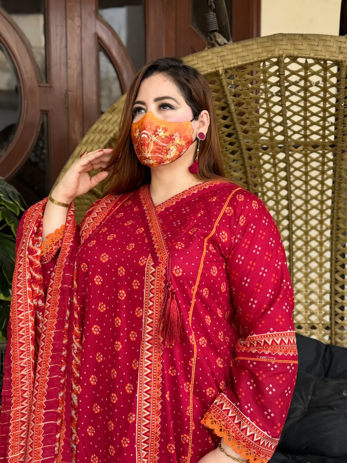 3 PC Printed Lawn Fabric 3