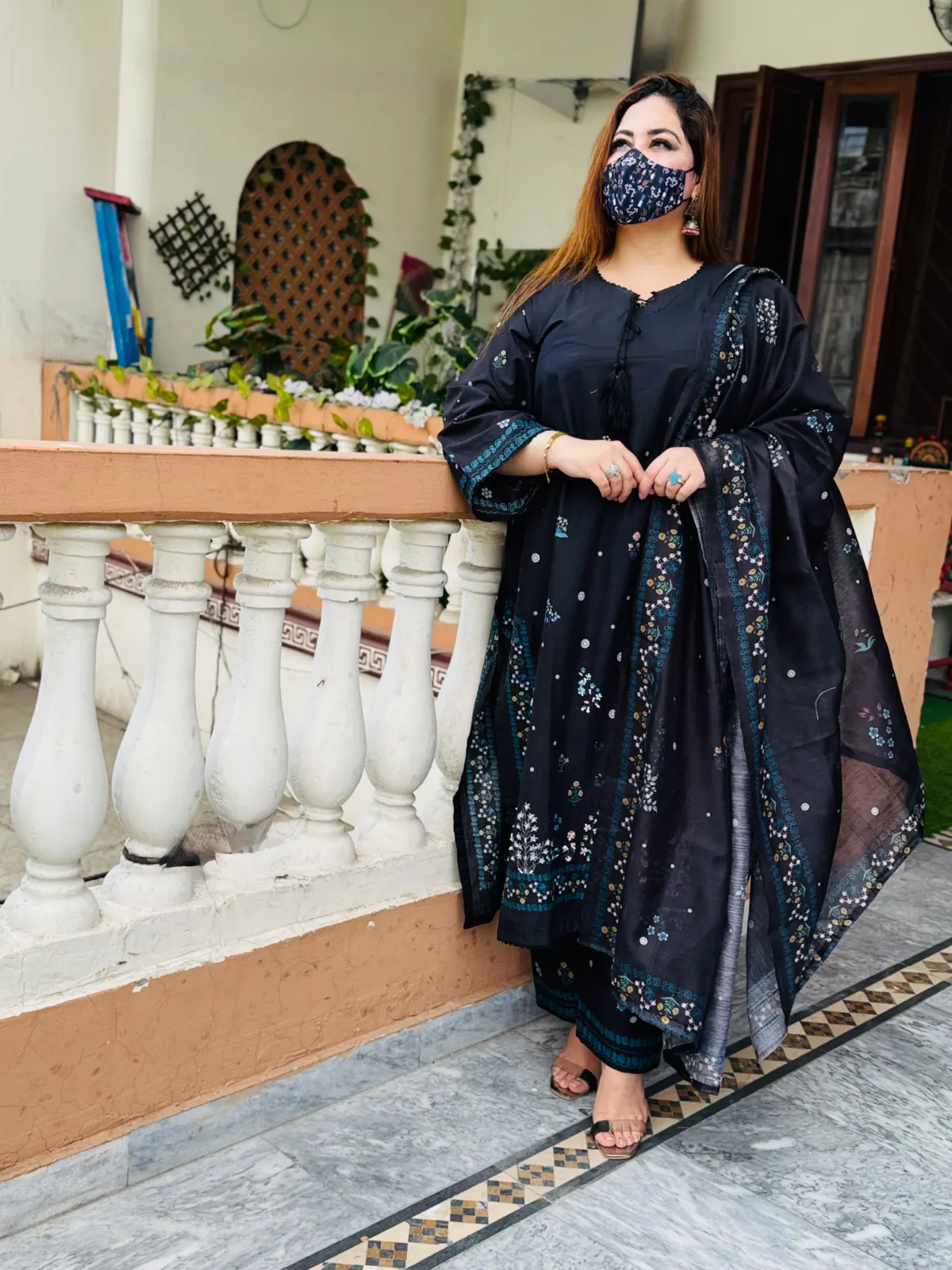 3 PC Embroidery Lawn Fabric