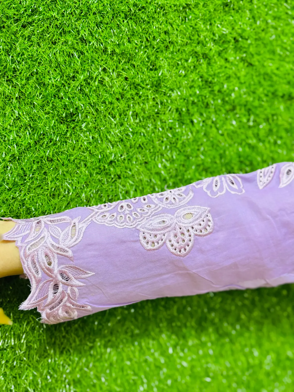3 PC Embroidery Lawn Fabric 3