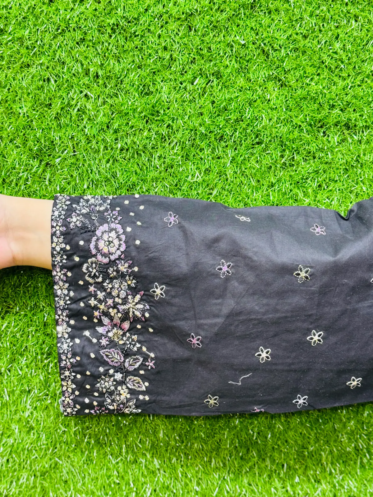 3 PC Embroidery Lawn Fabric 3