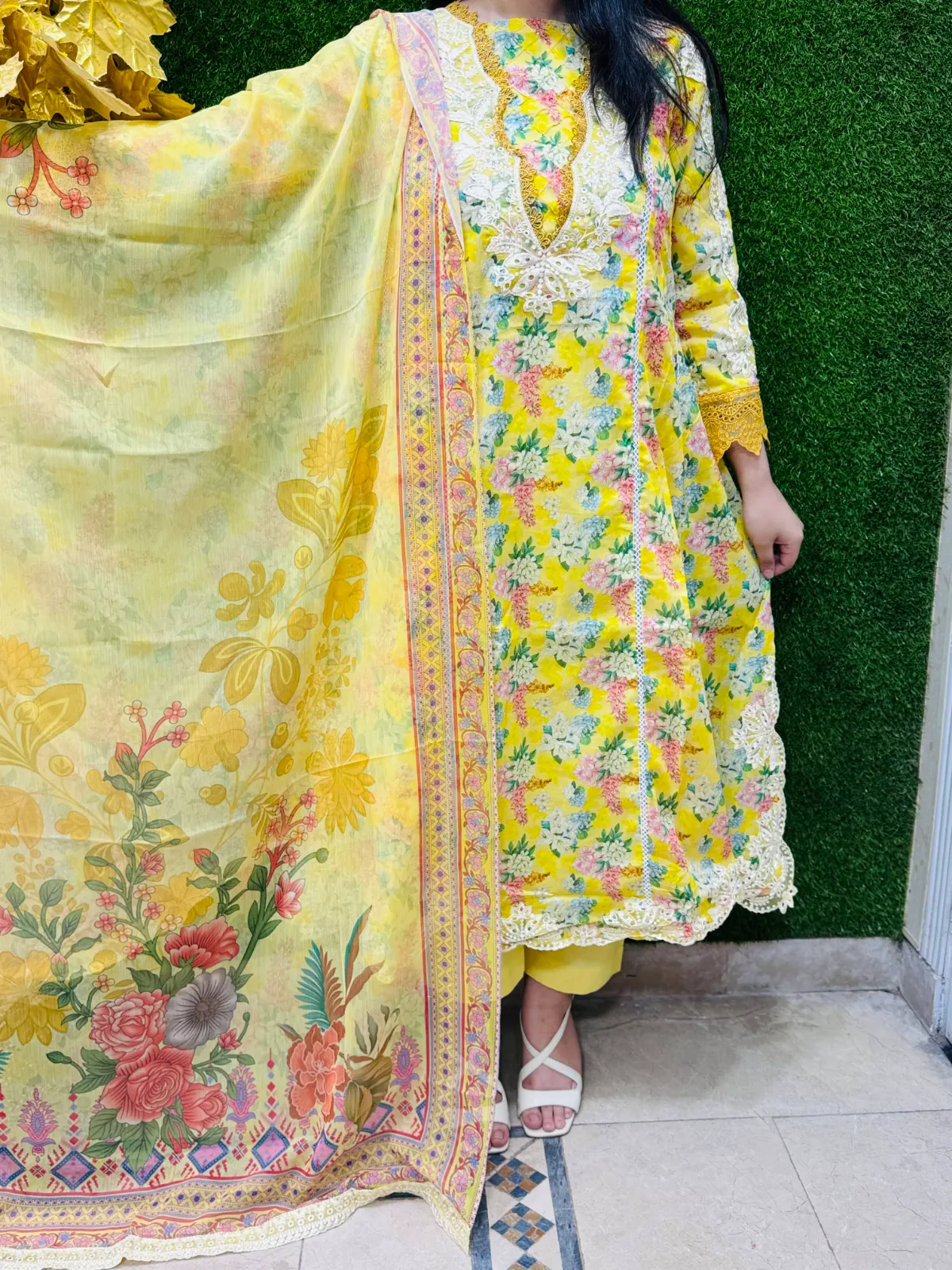 3 PC Embroidery Lawn Fabric