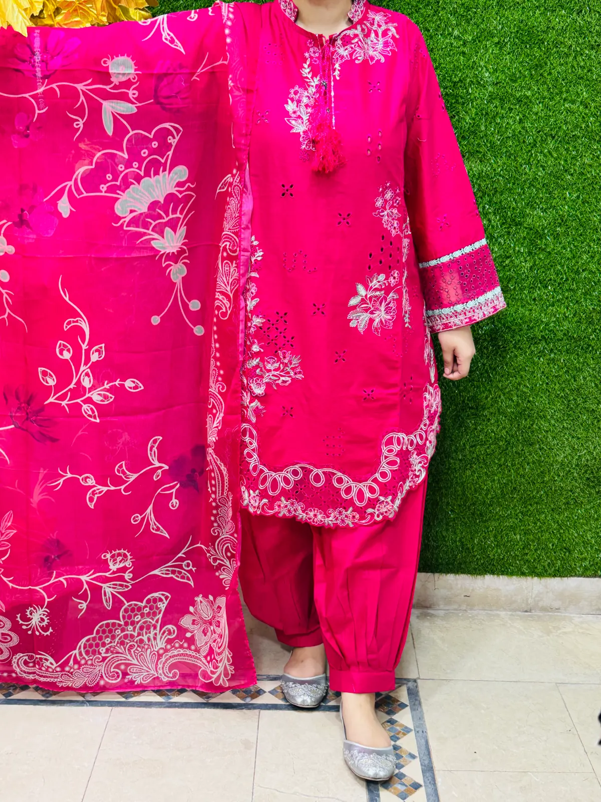 3 PC Embroidery Lawn Fabric