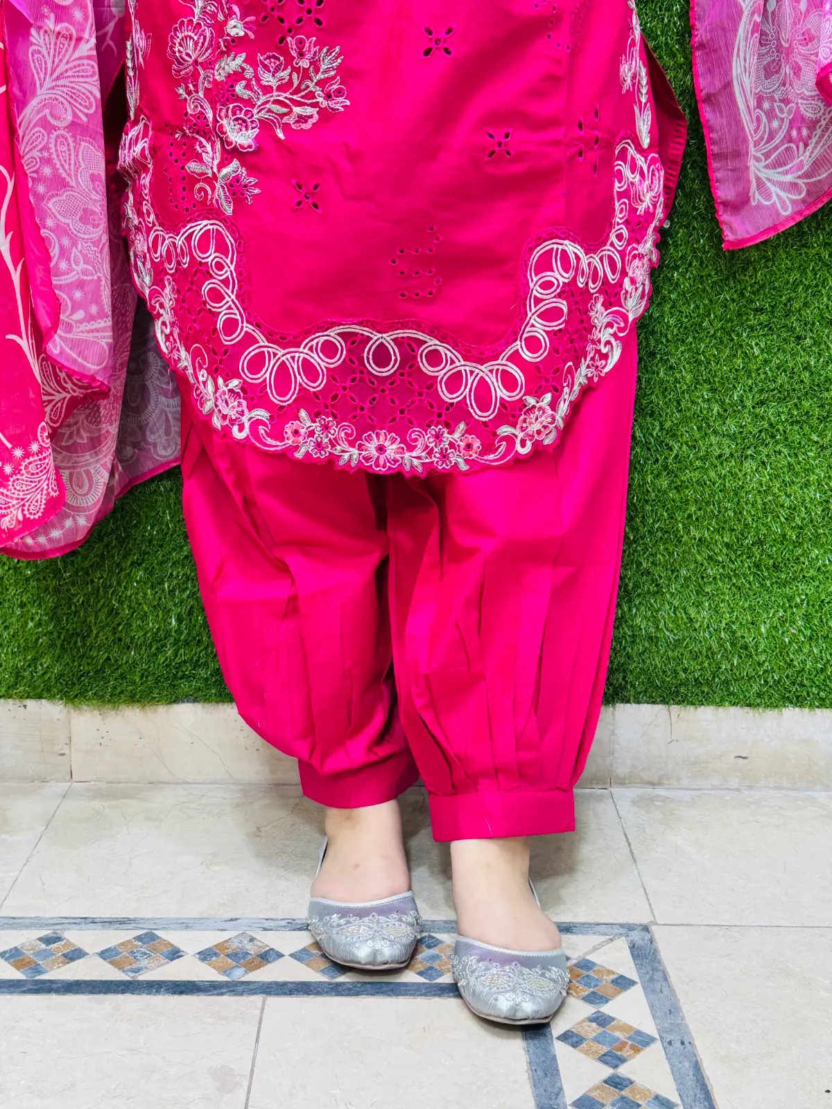 3 PC Embroidery Lawn Fabric 3