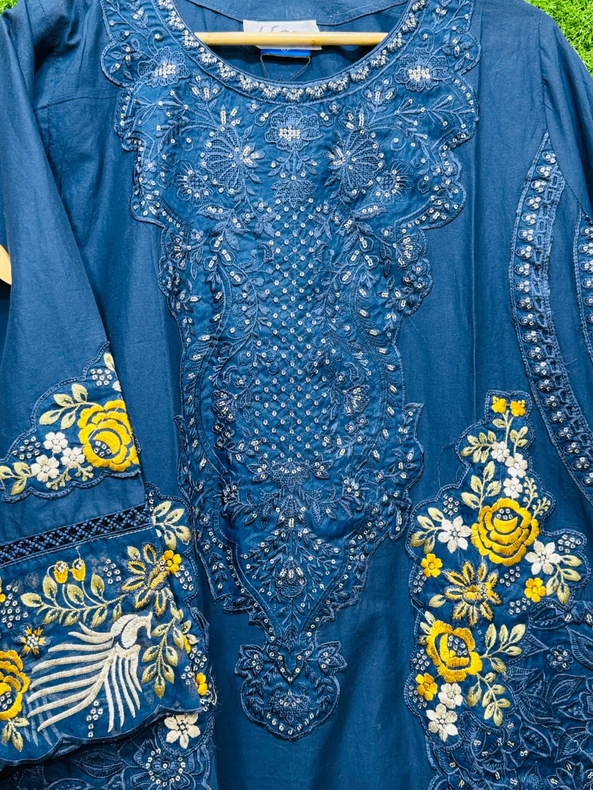 3 PC Embroidered Lawn Fabric 3