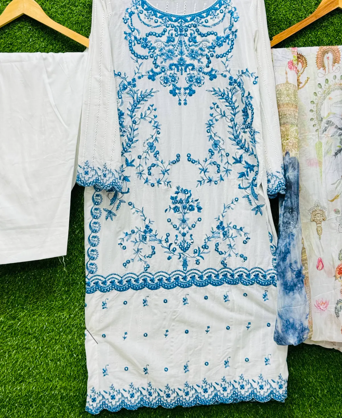 3 PC Embroidery Lawn Fabric