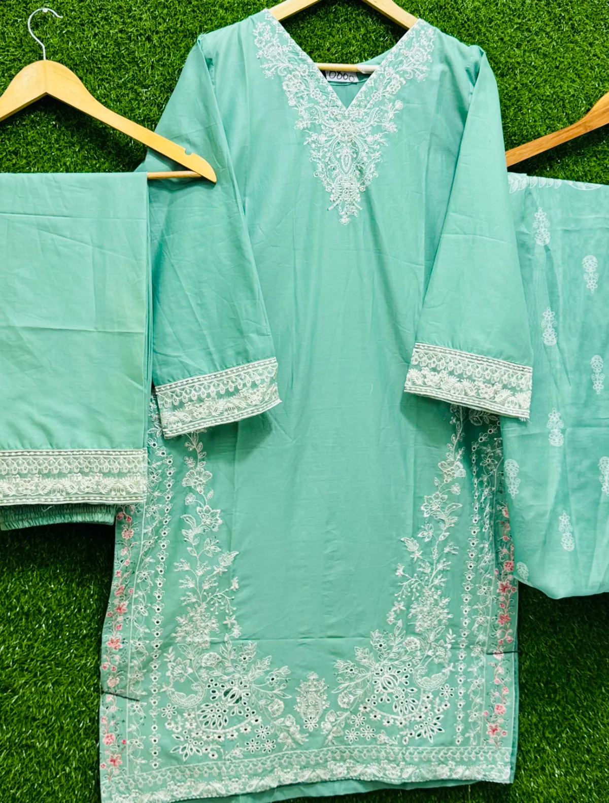 3 PC Embroidery Lawn Fabric