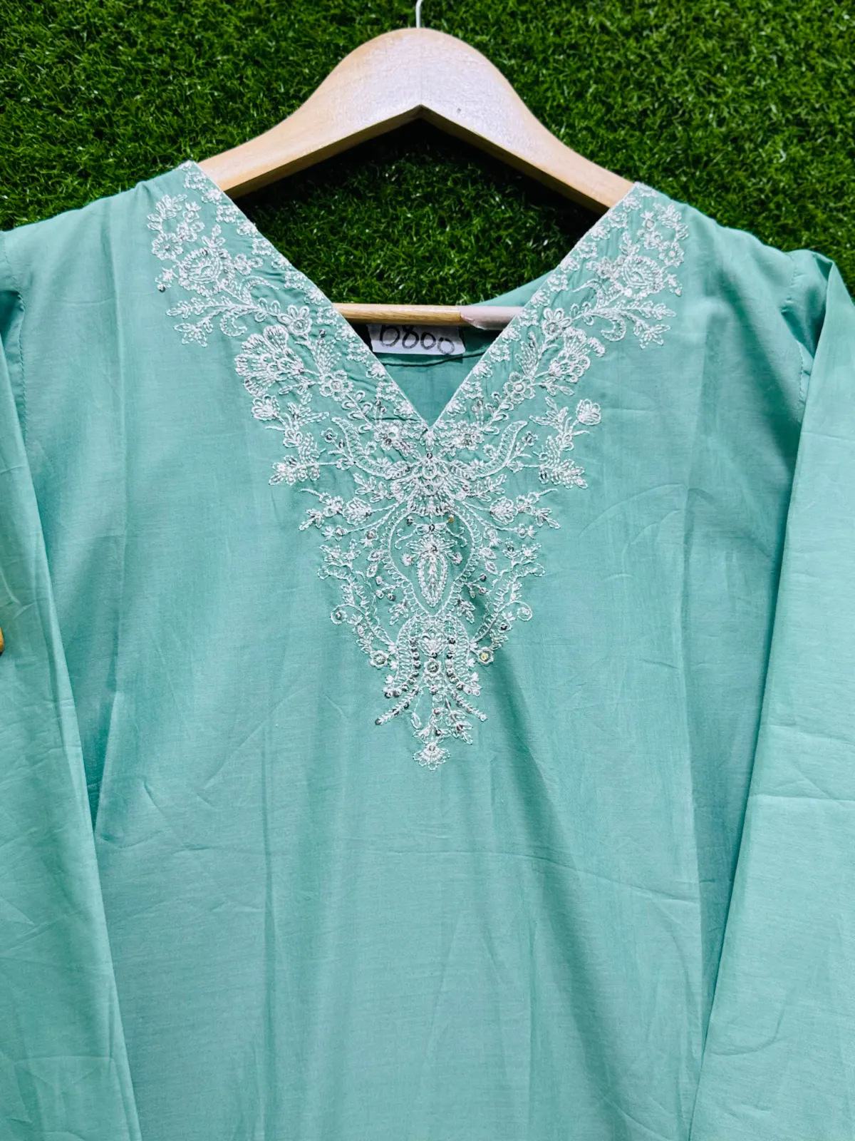 3 PC Embroidery Lawn Fabric 2