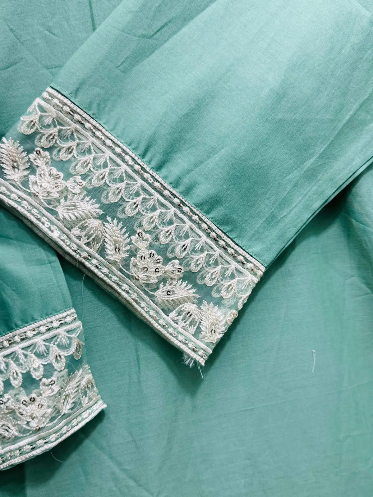 3 PC Embroidery Lawn Fabric 3