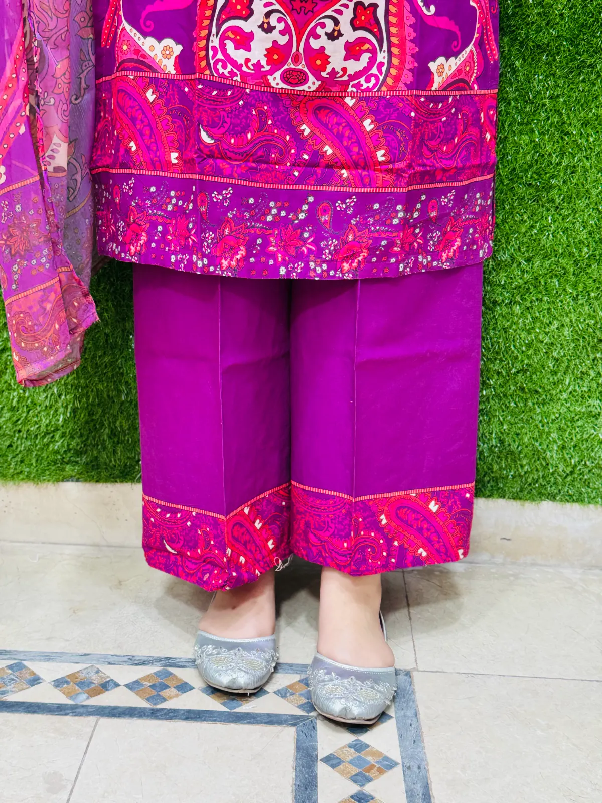 3 PC Printed Lawn Fabric 3