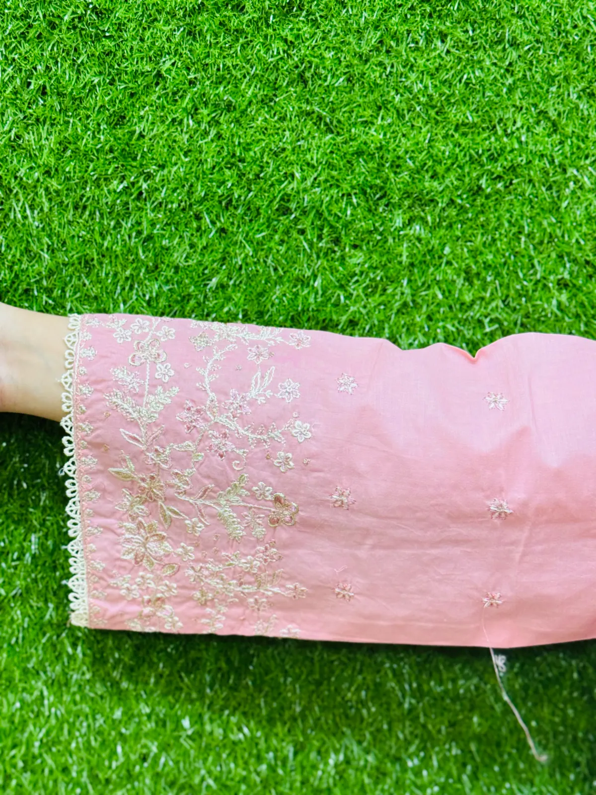 3 PC Embroidered Lawn Fabric 3