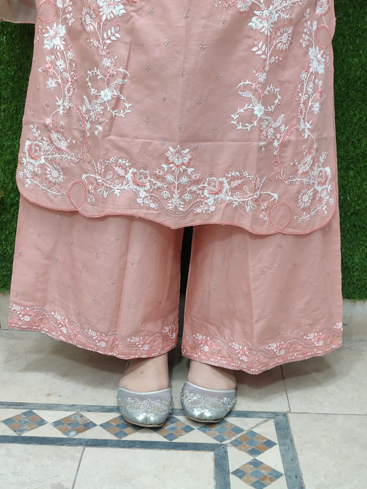 3 PC Embroidered Lawn Fabric 2
