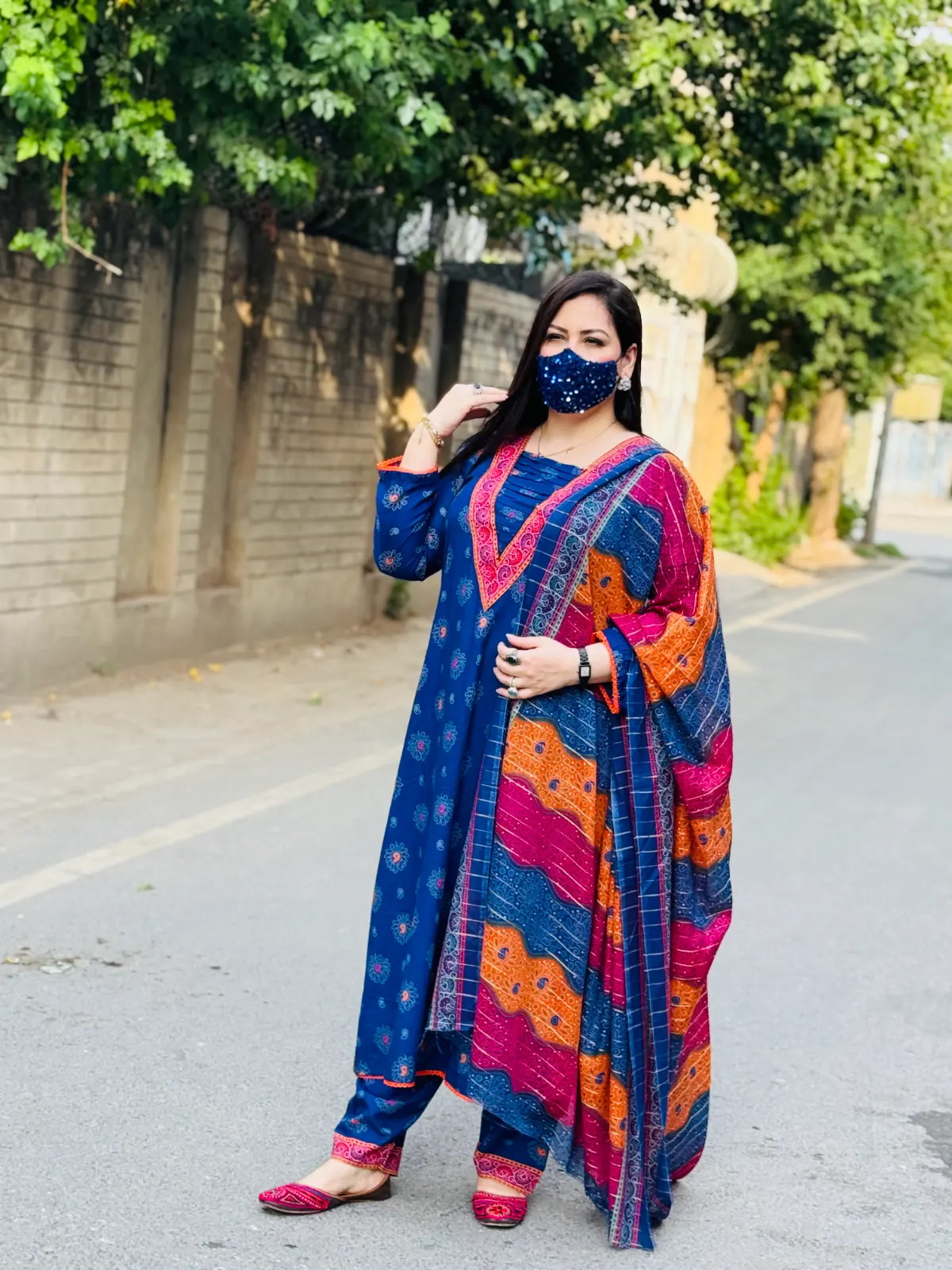 3 pc Printed Lawn Fabric 2