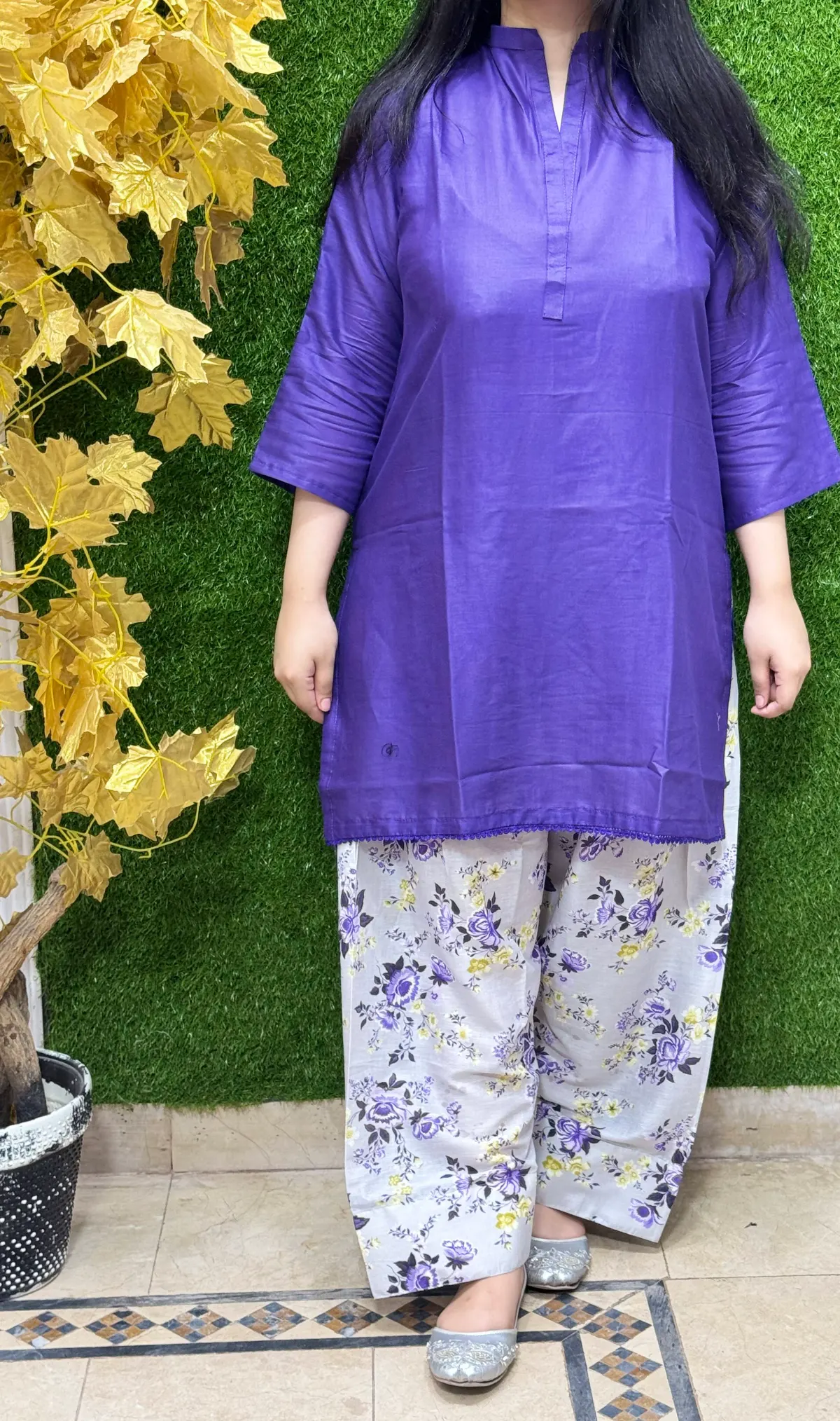 2 pc Printed Lawn Fabric