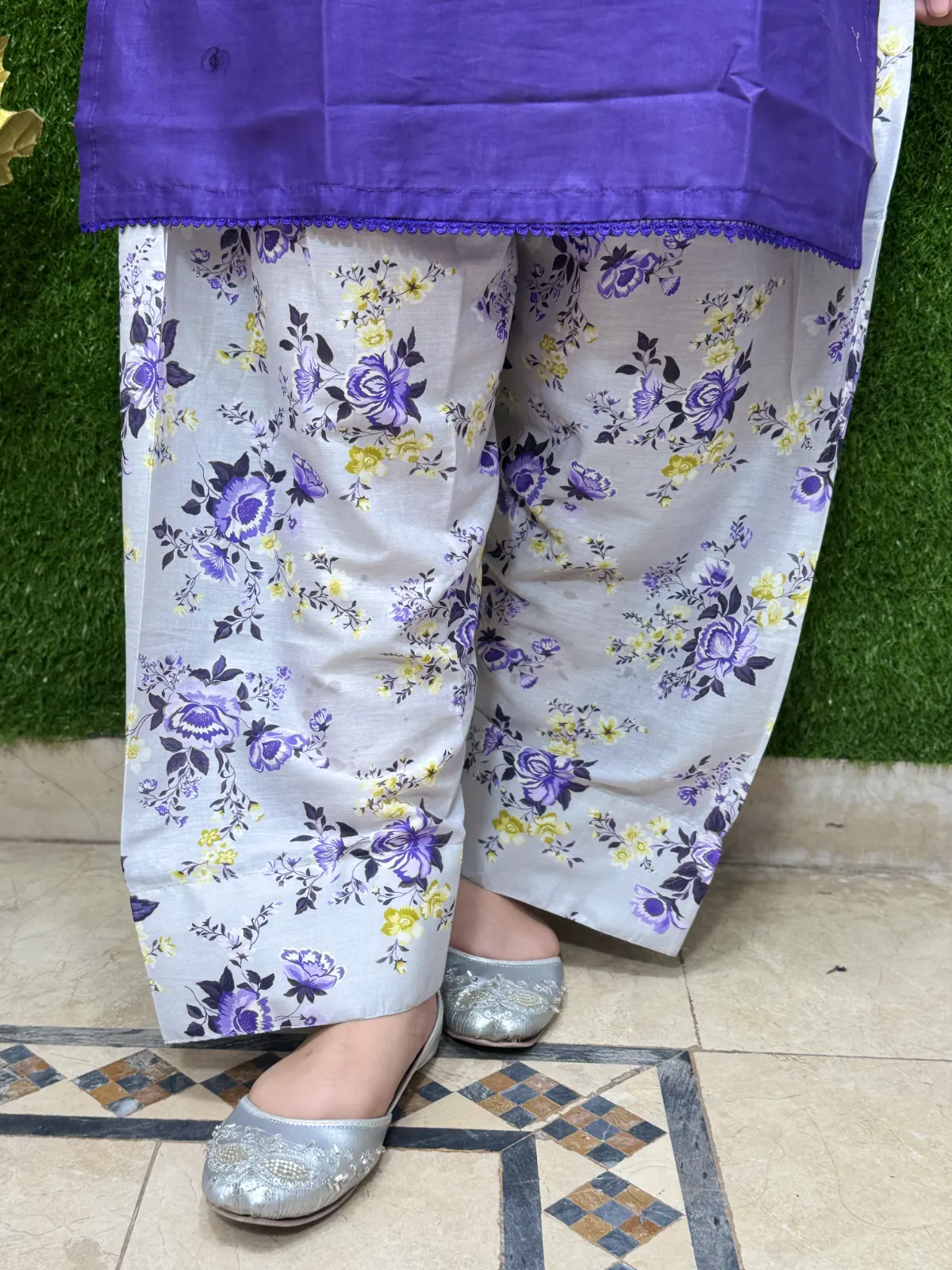 2 pc Printed Lawn Fabric 3
