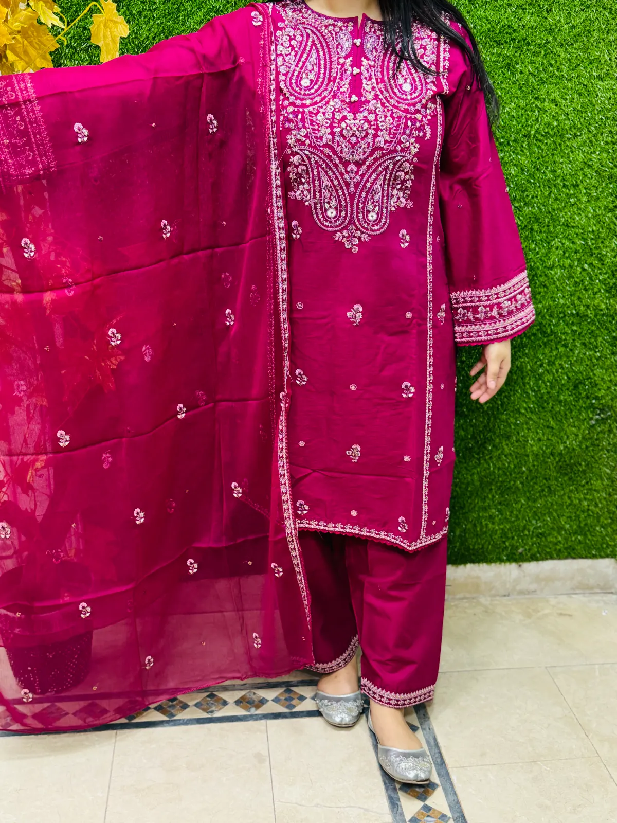 3 pc Embroidery Lawn Fabric
