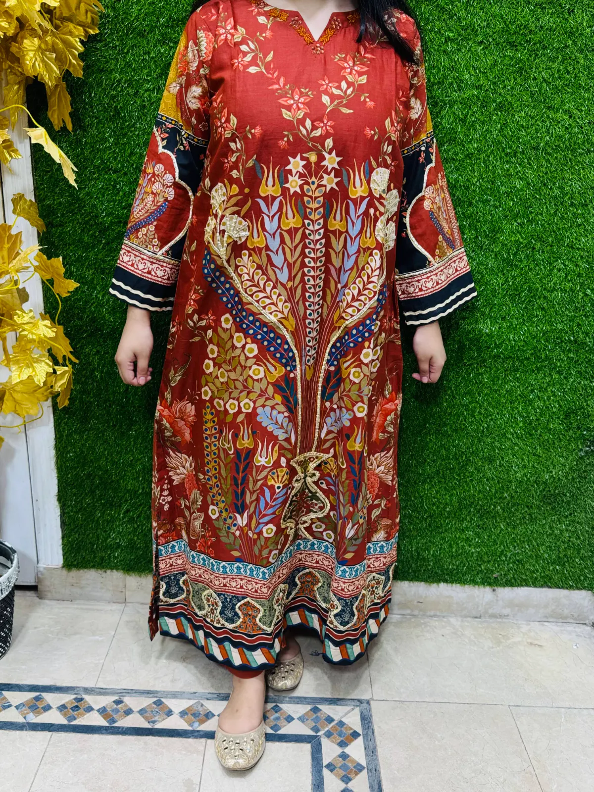 2 pc Printed Lawn Fabric