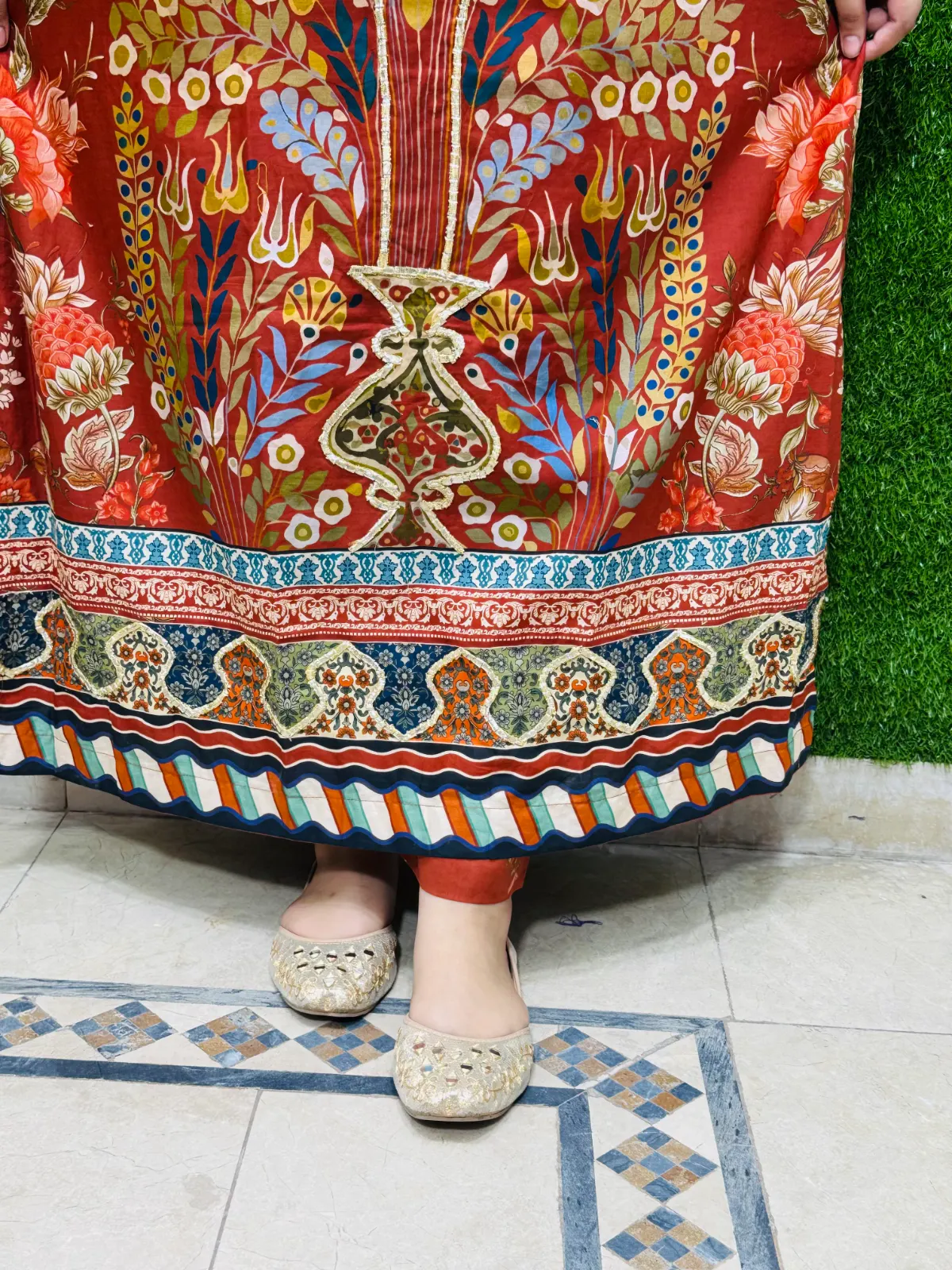 2 pc Printed Lawn Fabric 2
