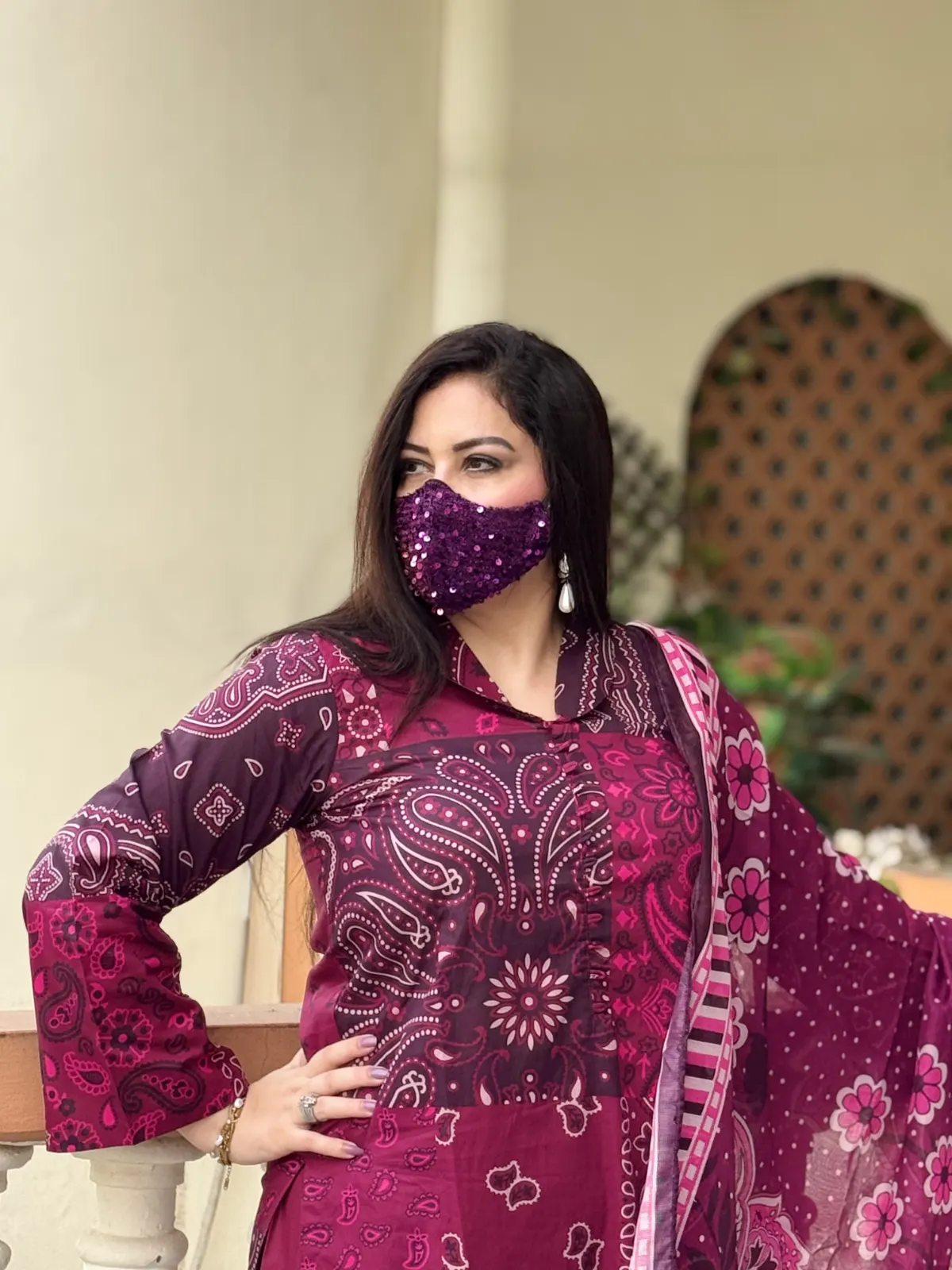 3 pc Printed Lawn Fabric 4