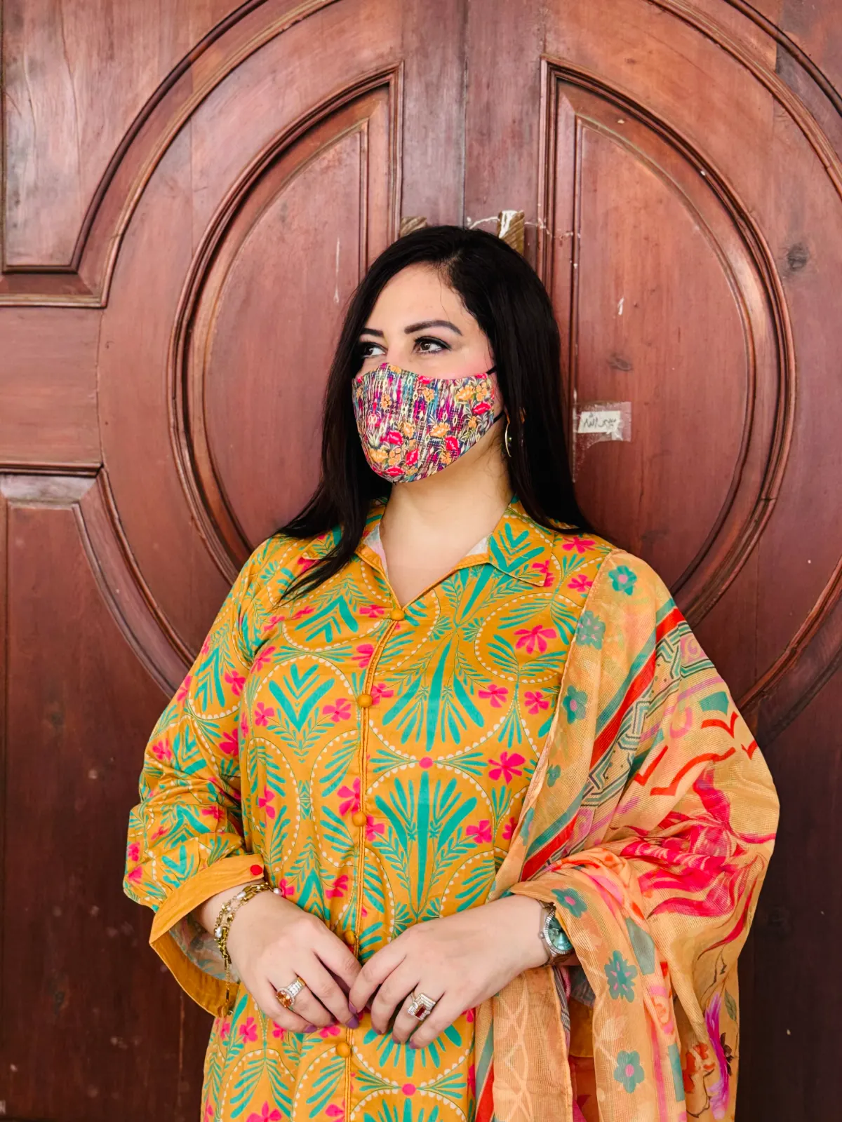 3 pc Printed Lawn Fabric 3
