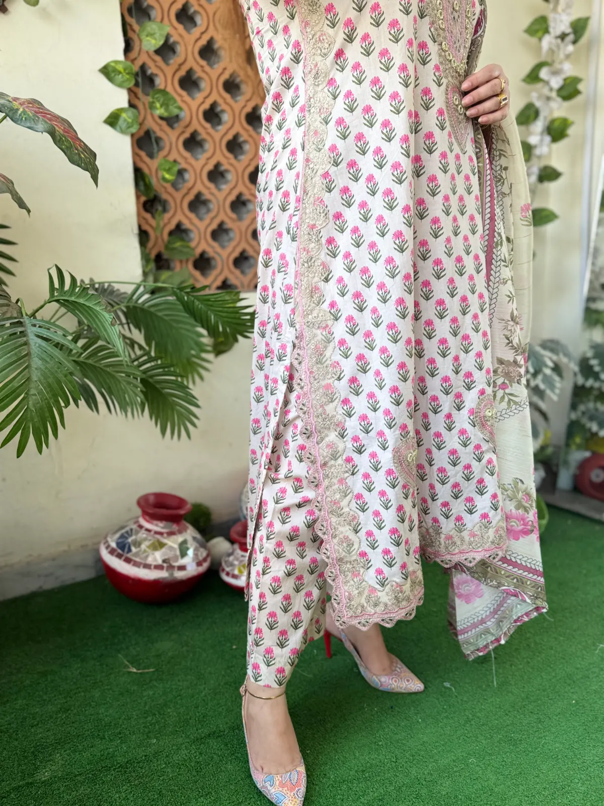 3 pc Embroidery Lawn Fabric 5