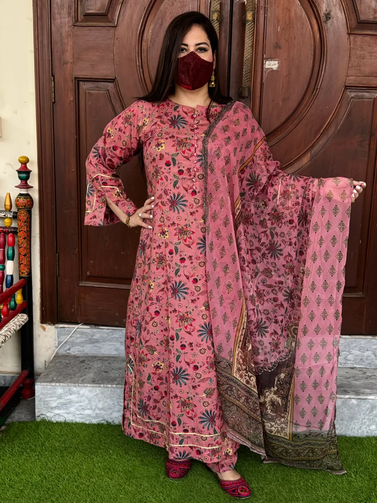 3 pc Embroidery Lawn Fabric