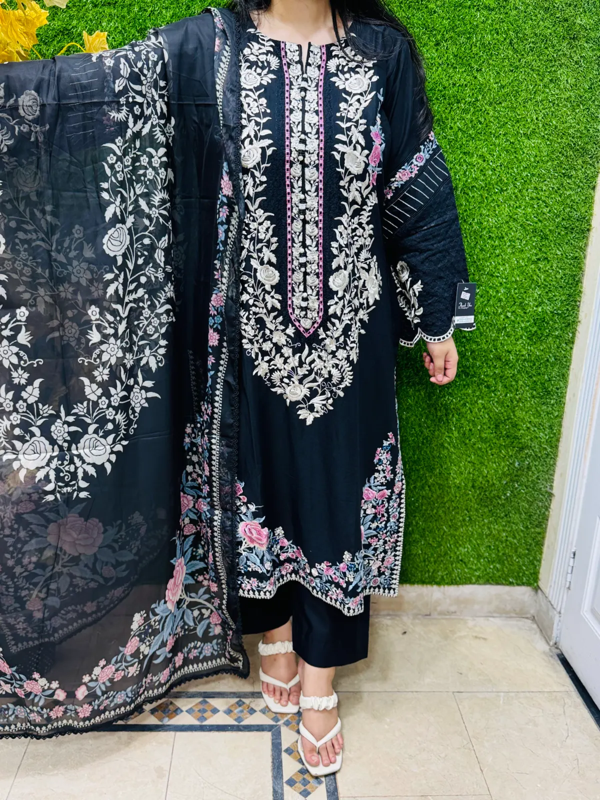 3 pc Embroidery Lawn Fabric