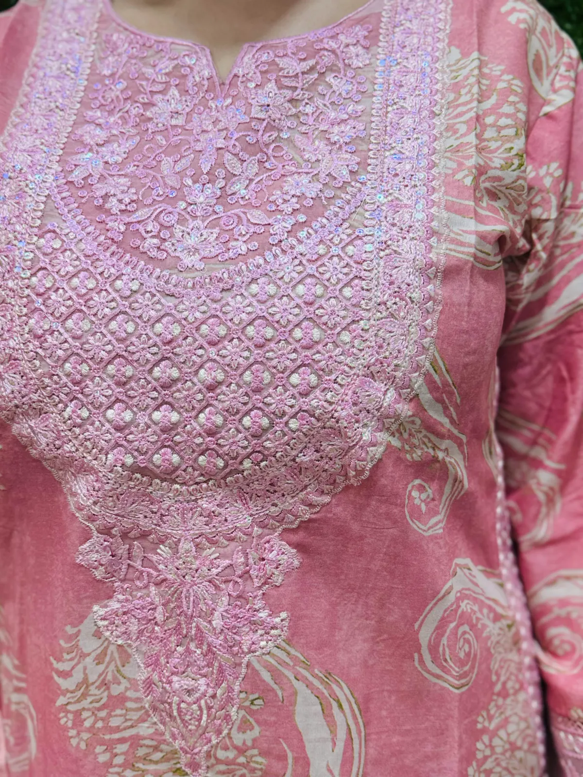 3 pc Embroidery Lawn Fabric 4