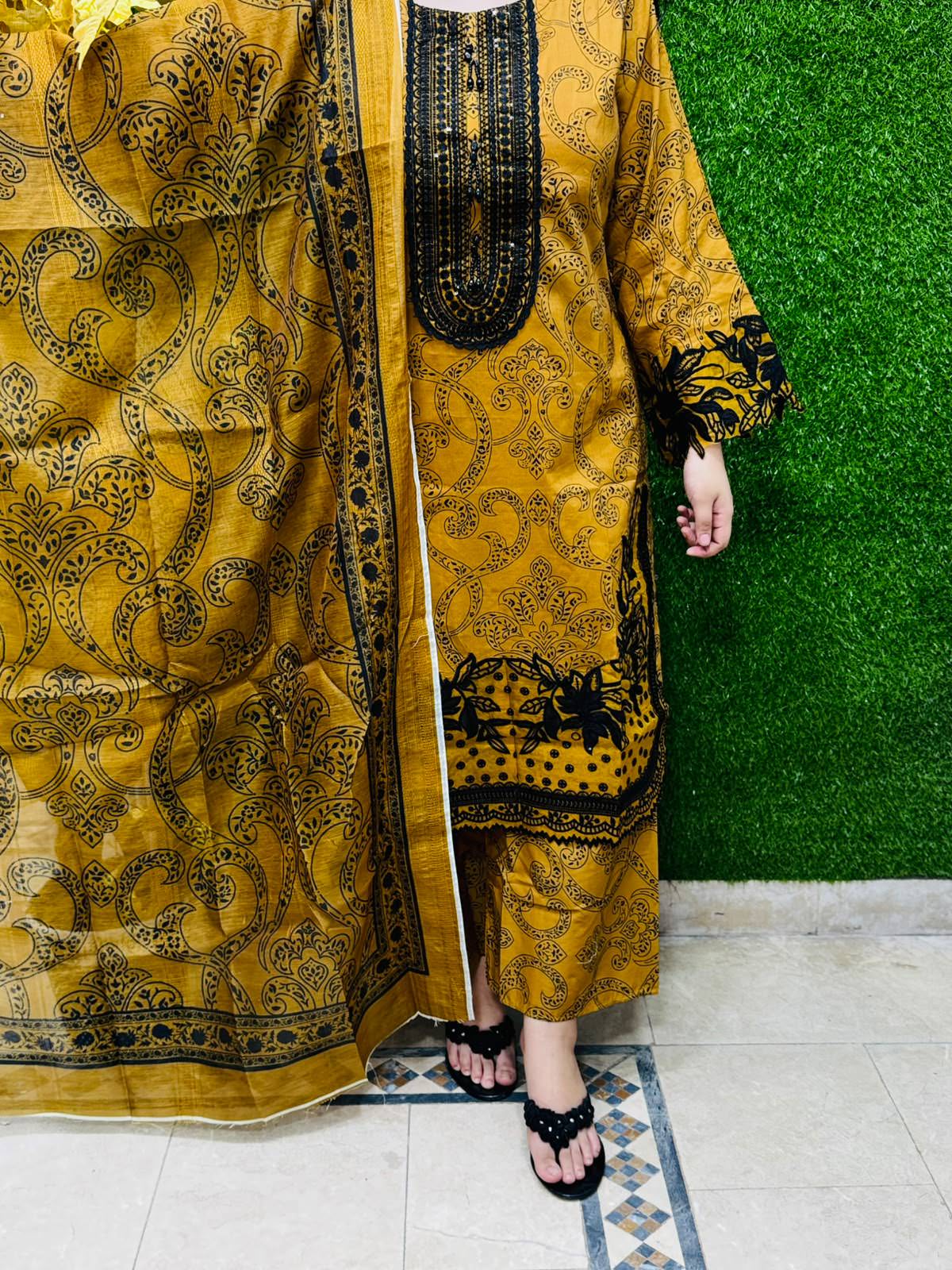 3 pc Embroidery Lawn Fabric