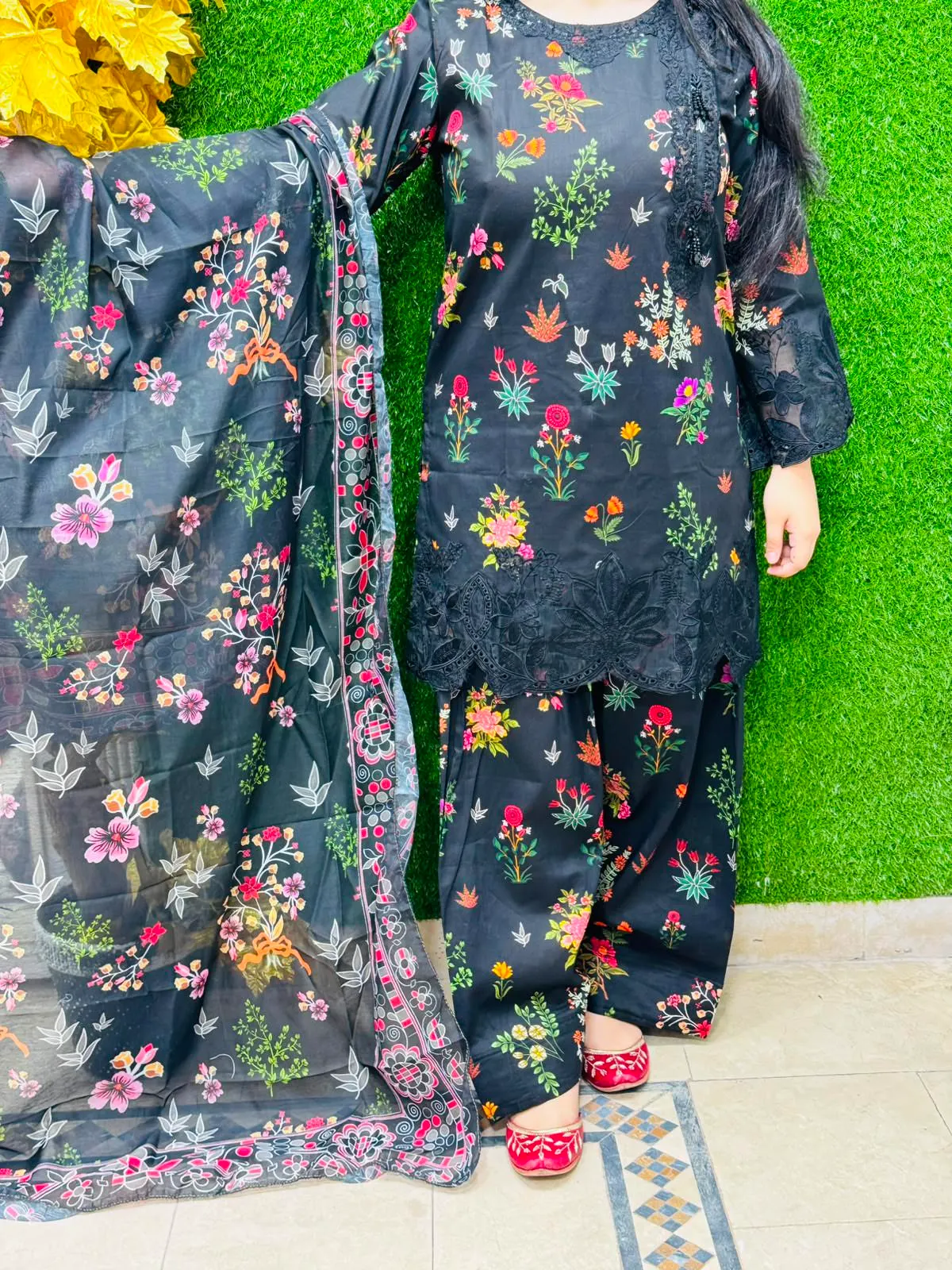 3 pc Embroidery Lawn Fabric