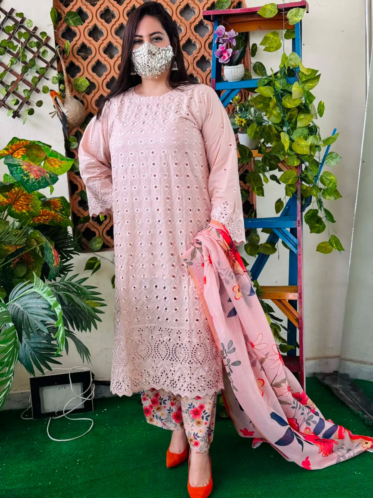 3 pc Embroidery Lawn Fabric