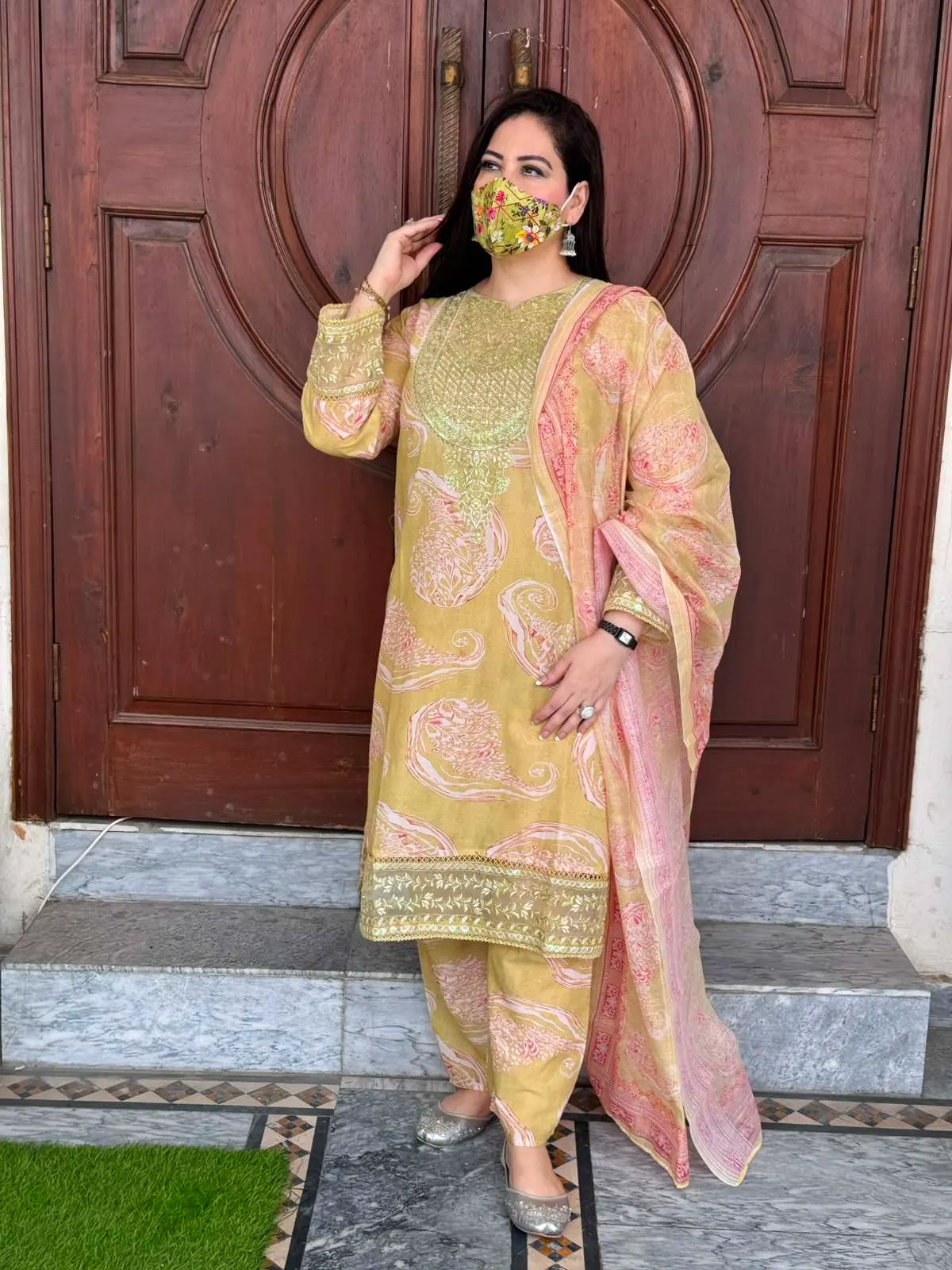 3 pc Embroidery Lawn Fabric