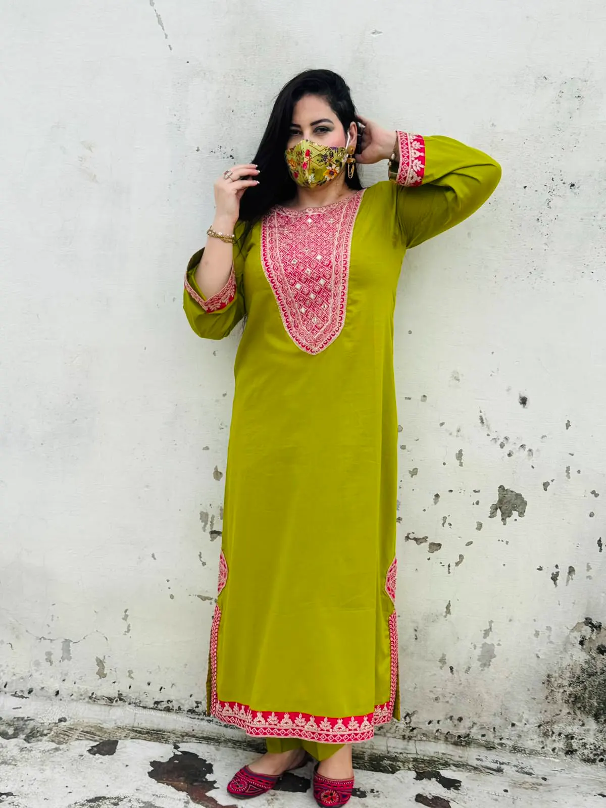 2 pc Embroidery Lawn Fabric