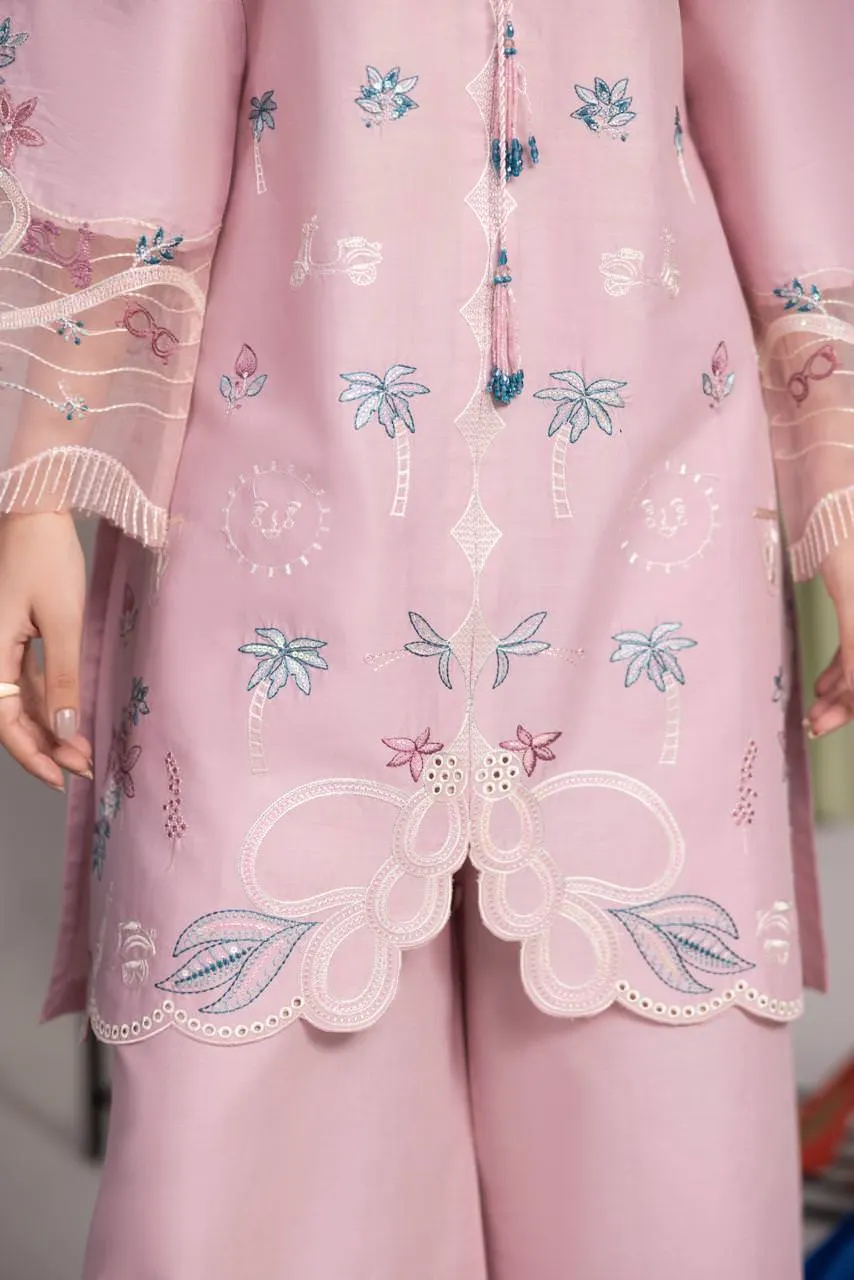 2 pc Embroidered Lawn Fabric 4