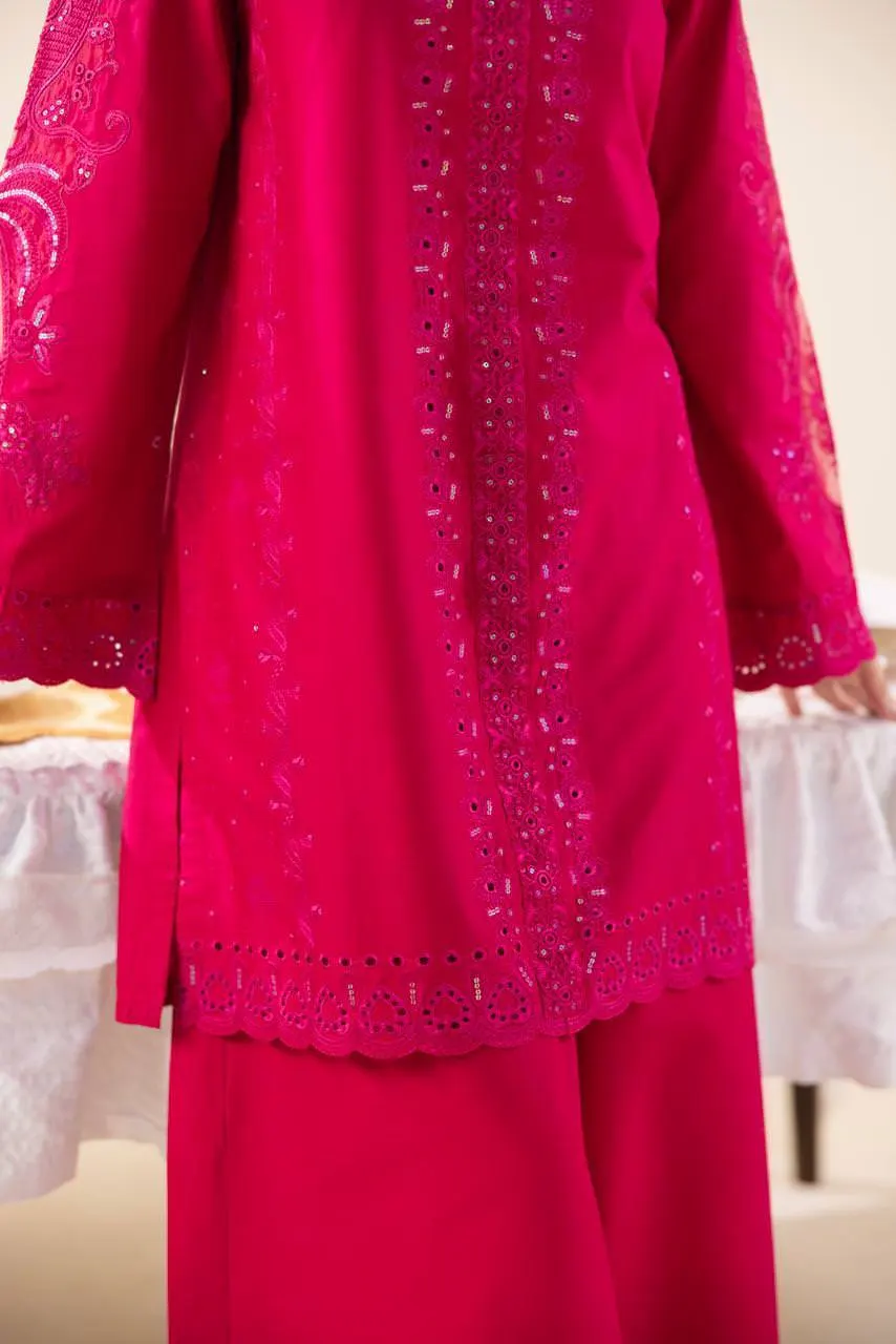 2 pc Embroidered Lawn Fabric 3