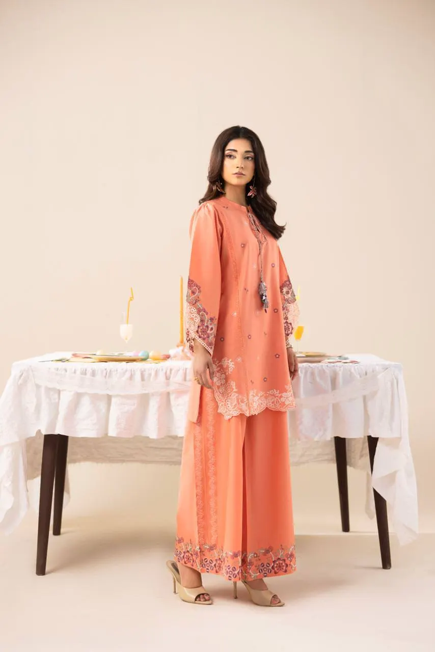 2 pc Embroidered Lawn Fabric 3
