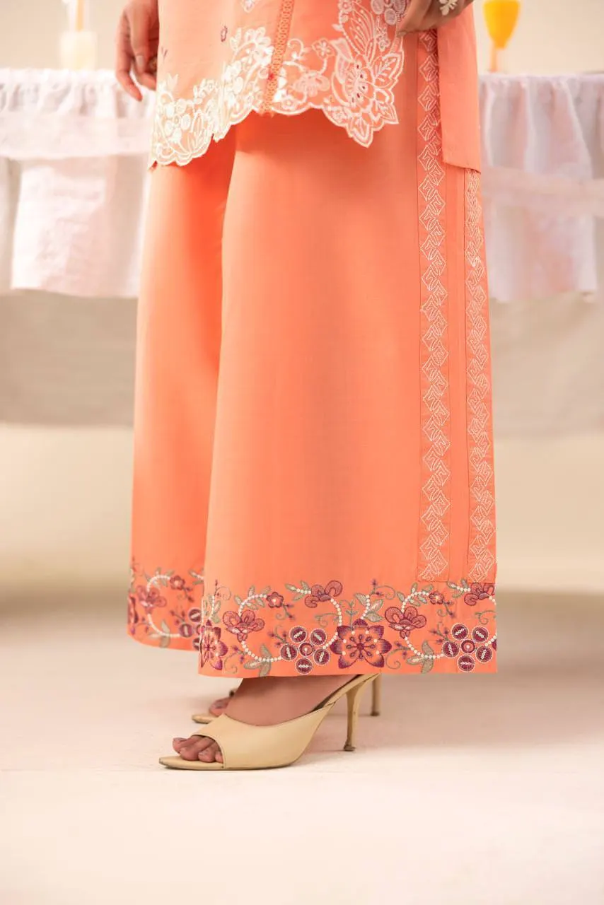 2 pc Embroidered Lawn Fabric 4