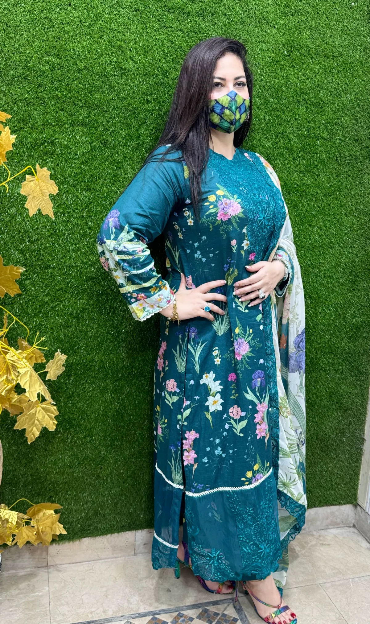 3 pc Embroidery Lawn Fabric