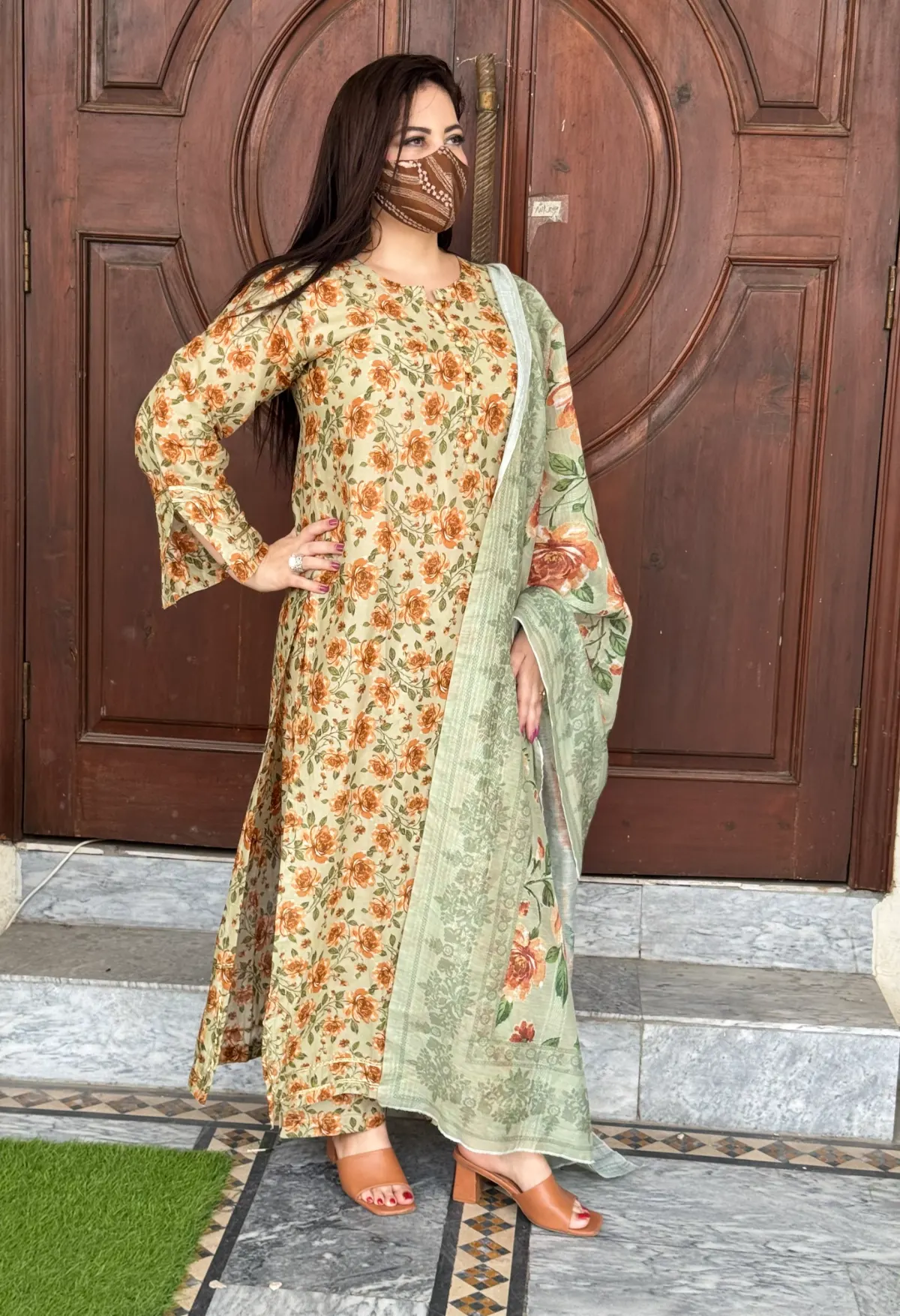 3 pc Embroidery Lawn Fabric