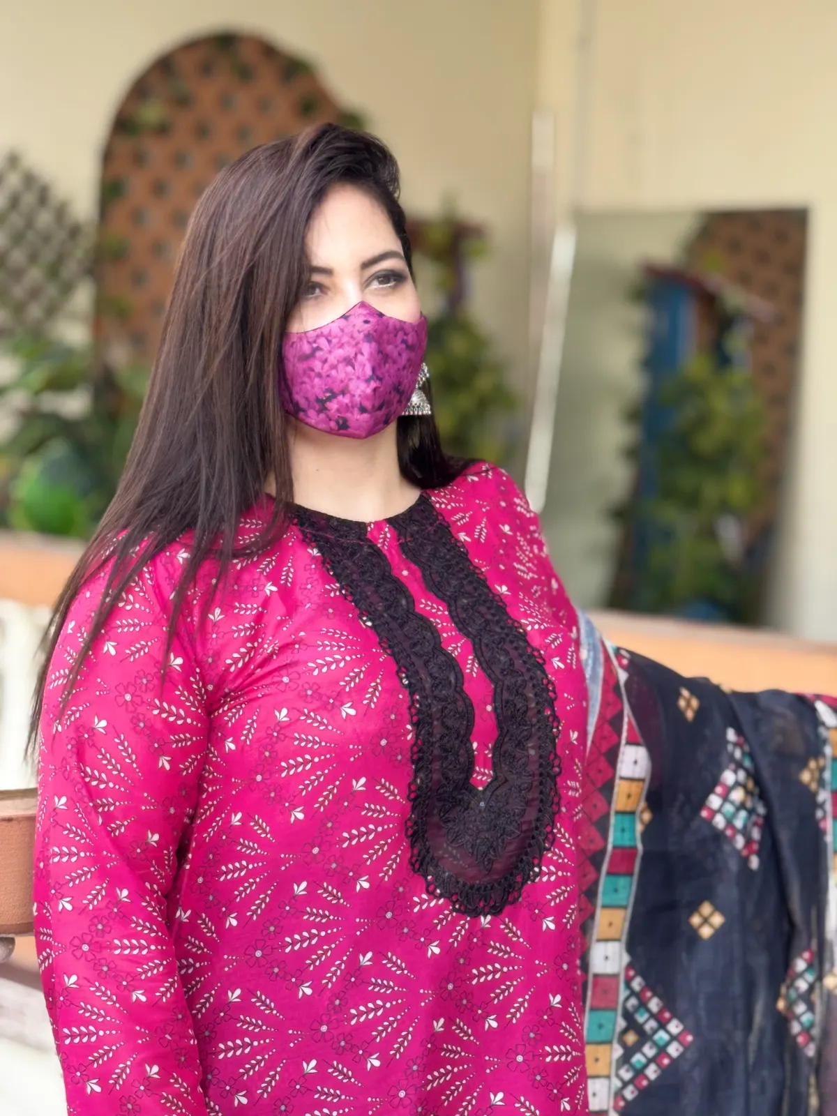 3 pc Embroidery Lawn Fabric 2
