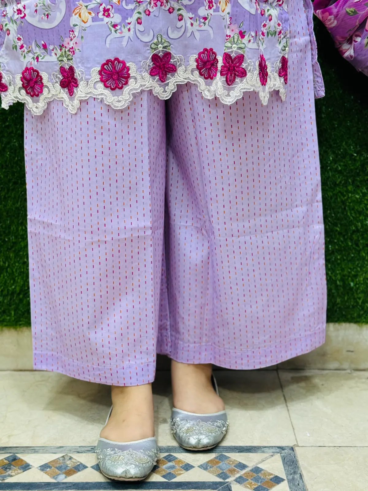 3 pc Embroidery Lawn Fabric 2