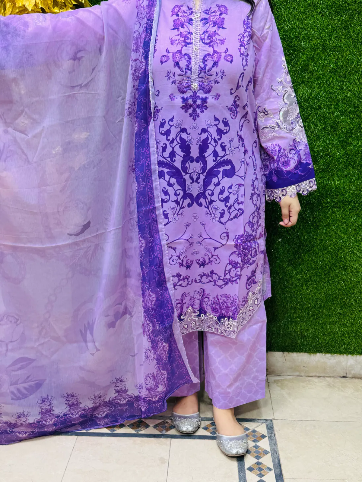 3 pc Embroidery Lawn Fabric