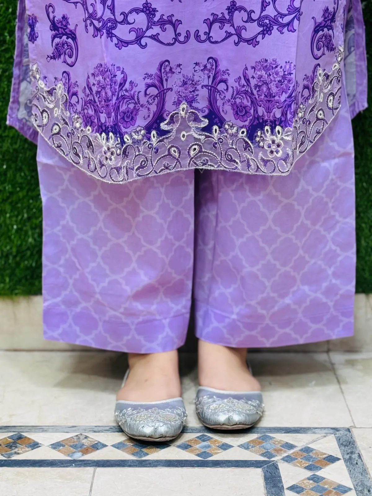 3 pc Embroidery Lawn Fabric 2