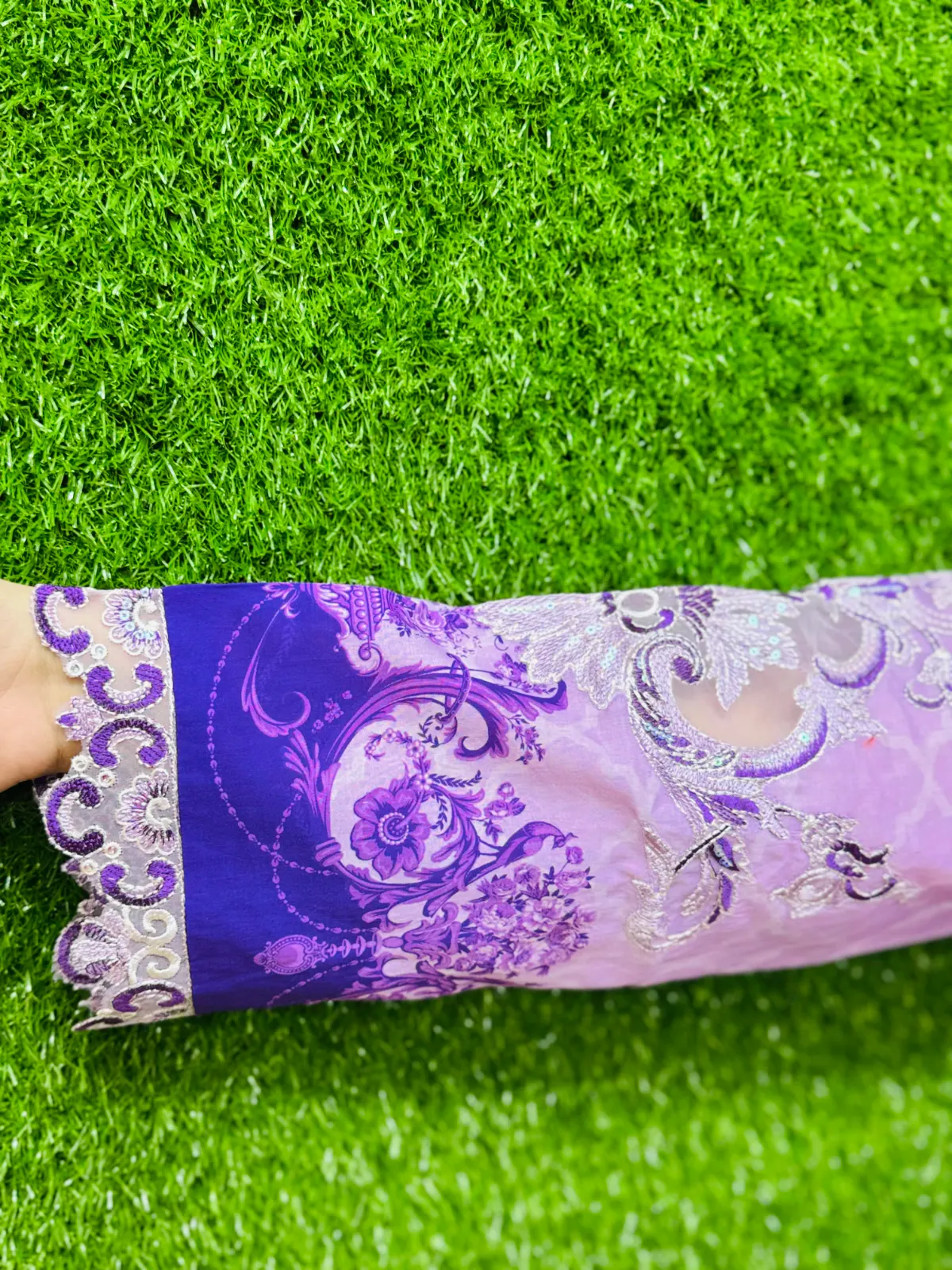 3 pc Embroidery Lawn Fabric 3