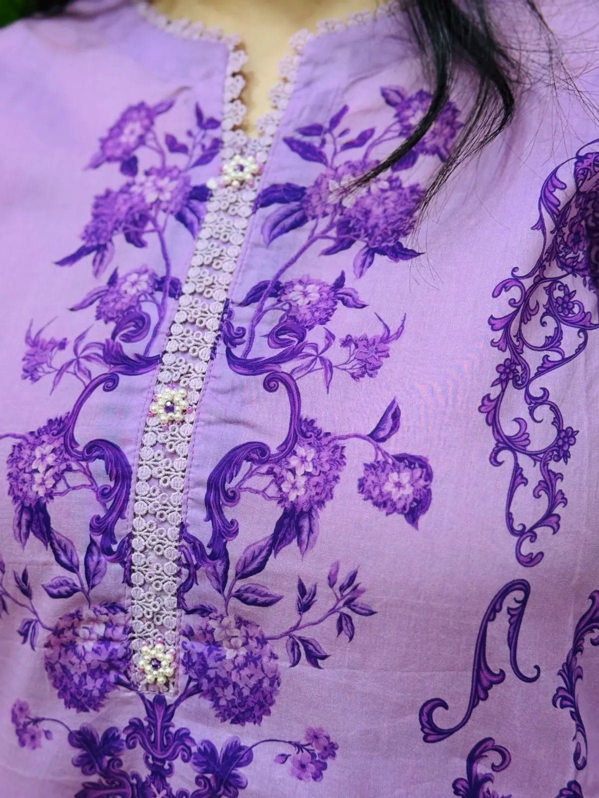 3 pc Embroidery Lawn Fabric 4