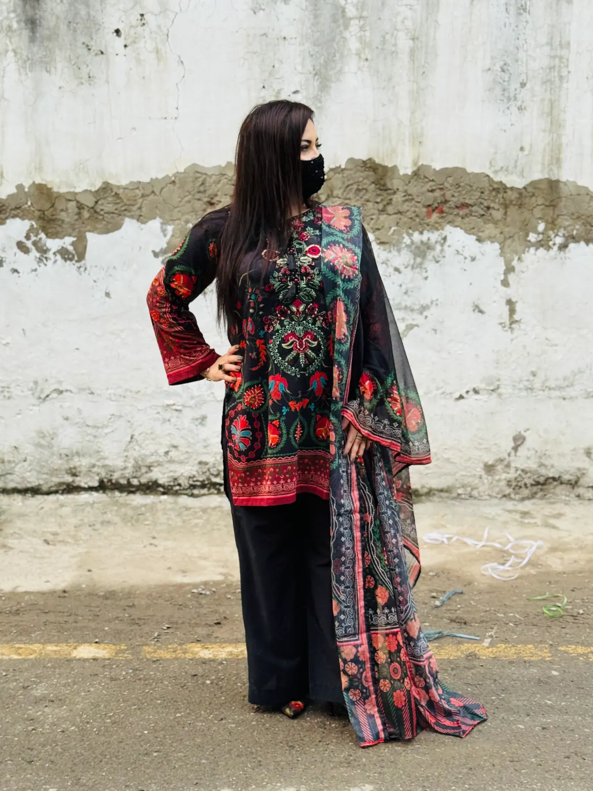 3 pc Embroidery Lawn Fabric